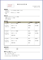 職務経歴書